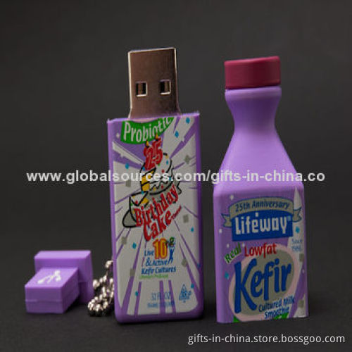 USB Flash Drive, Customized Packaging Types/Logos Accepted, 256MB to 32GB